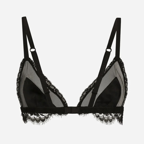 Dolce & Gabbana Black Lace Bralette, M, NWT - Picture 2 of 11